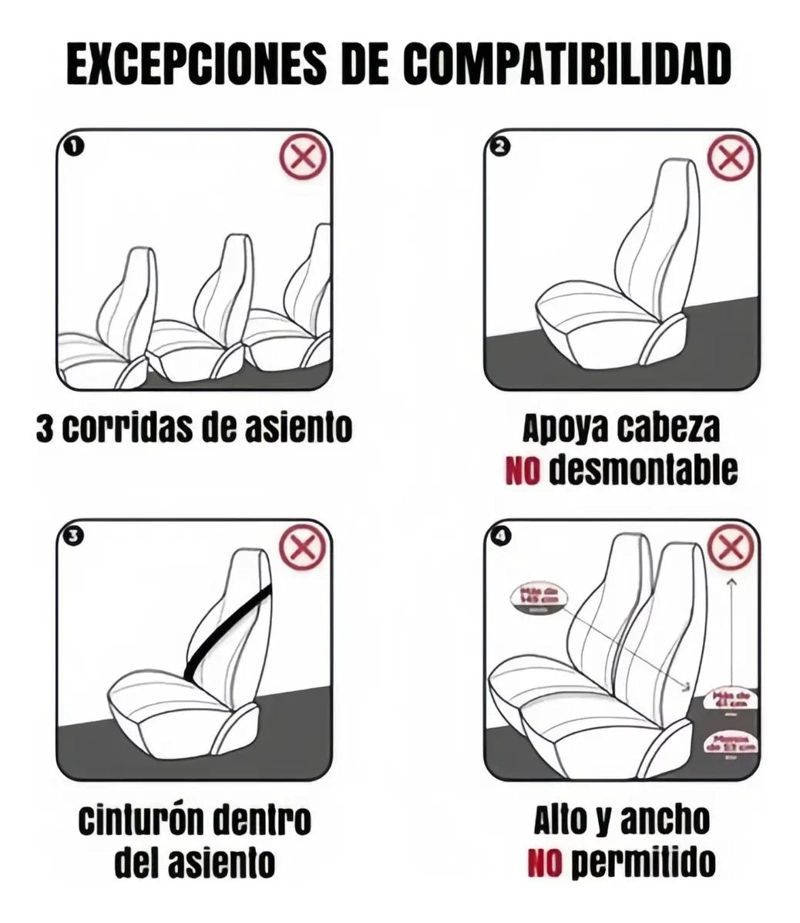 KIT FUNDA CUBRE ASIENTO CUERO COMPLETO AUTO - 4
