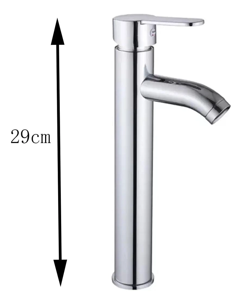 GRIFO MONOMANDO ALTA PARA LAVAMANOS ACERO INOX - 2