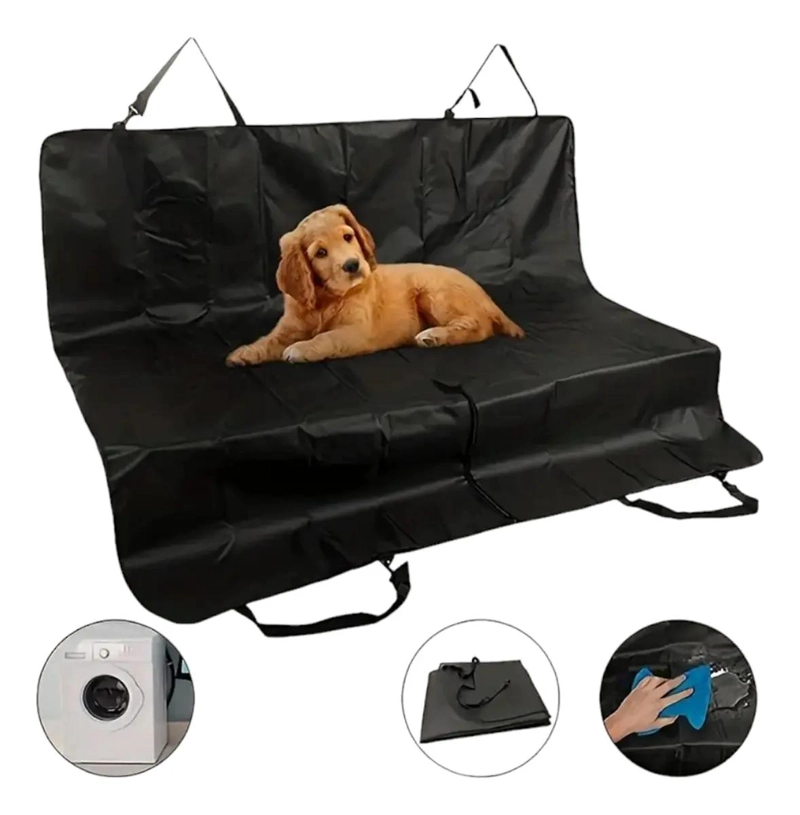 FUNDA CUBRE ASIENTO PARA MASCOTAS AUTO GRANDE - 2