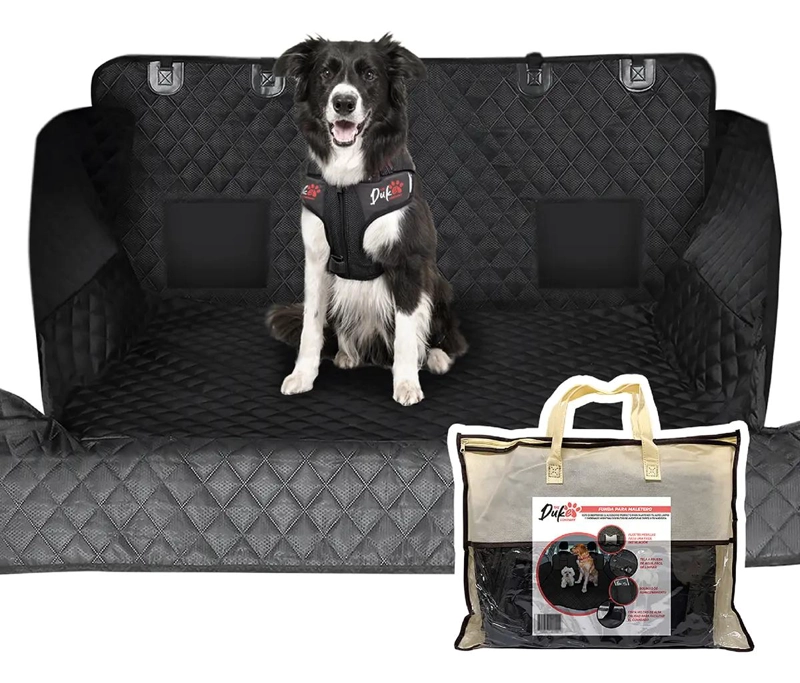 FORRO PROTECTOR MALETERO PARA MASCOTAS COLOR NEGRO - 1