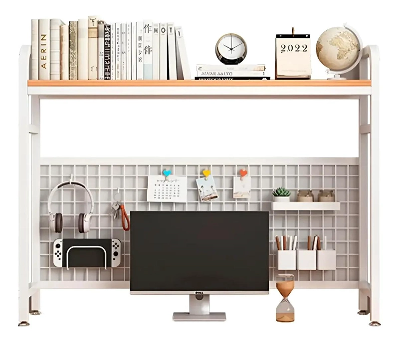 ORGANIZADOR DE ESCRITORIO MULTIFUNCIONAL CON REPISA - 1