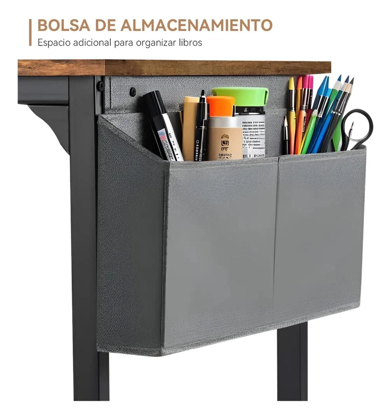 ESCRITORIO VINTAGE 100CM CON GANCHO LATERAL - 2