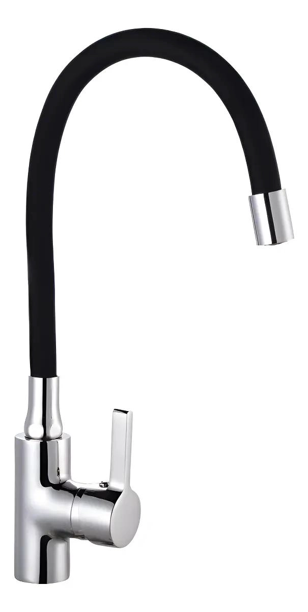 LLAVE LAVAPLATOS MONOMANDO CUELLO FLEXIBLE NEGRO - 2