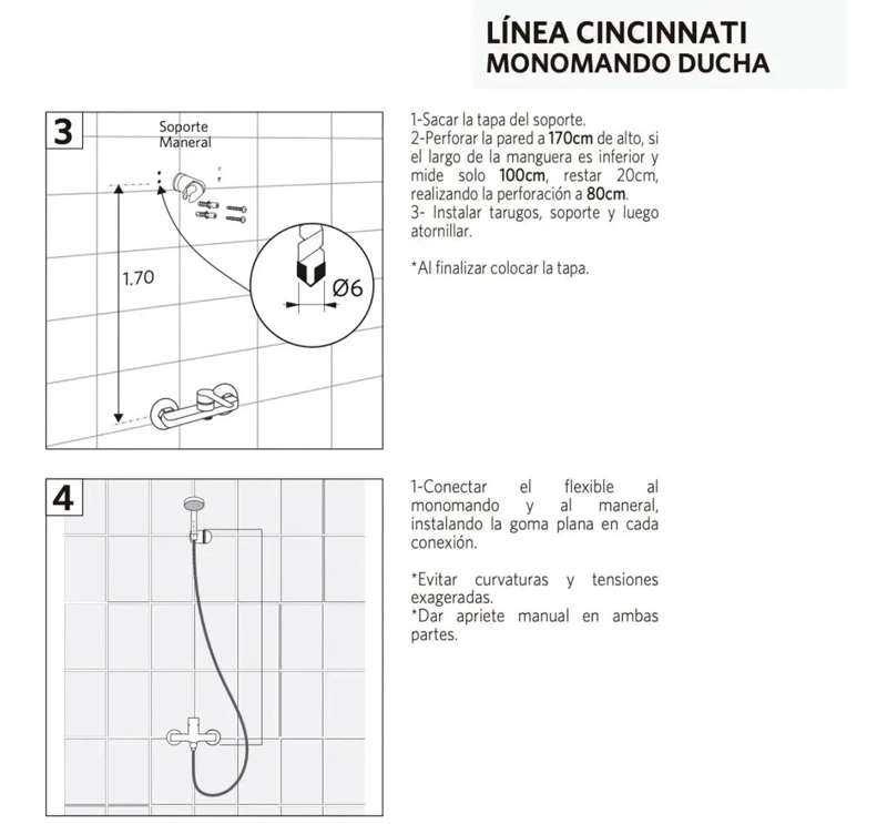 MONOMANDO DUCHA CINCINNATI PMB - 5