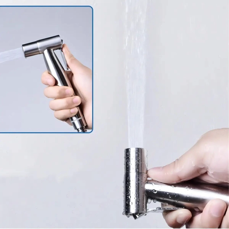 DUCHA BIDET COMPLETA INODORO ACERO INOXIDABLE - 2