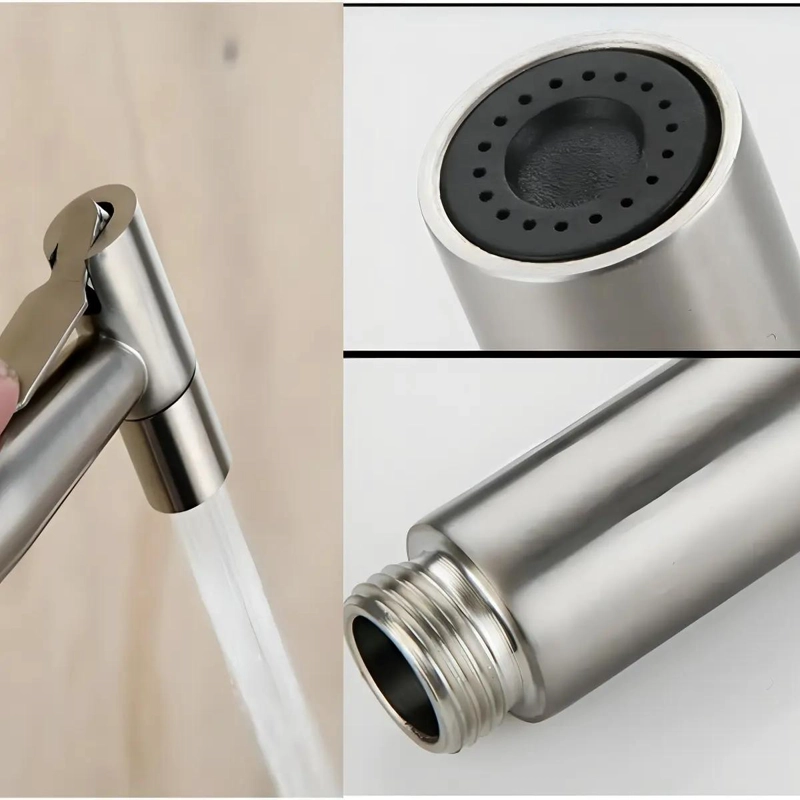 DUCHA BIDET COMPLETA INODORO ACERO INOXIDABLE - 5