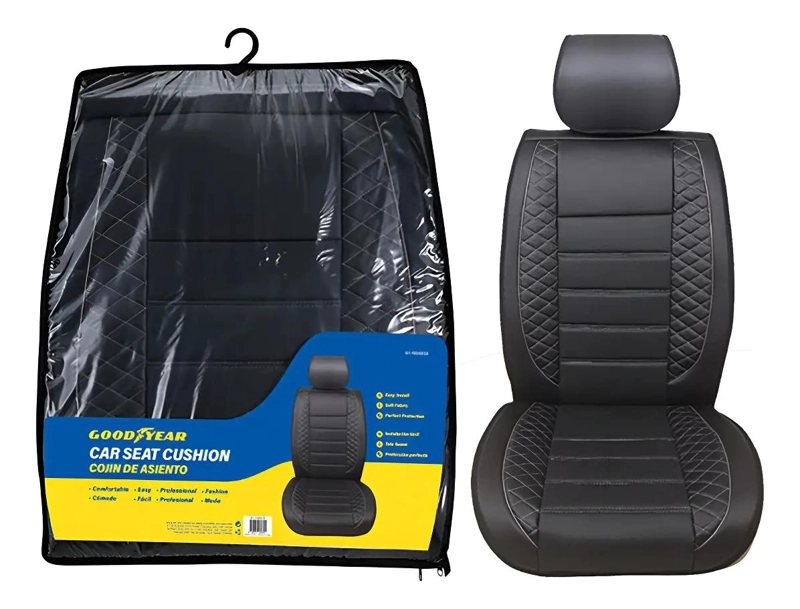 CUBRE ASIENTO 132X52CM COLOR NEGRO - 1