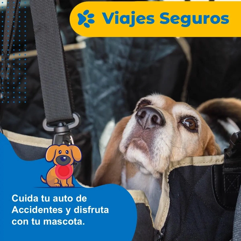 PROTECTOR CUBRE ASIENTO AUTO PARA MASCOTAS - 3