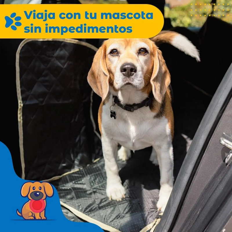 PROTECTOR CUBRE ASIENTO AUTO PARA MASCOTAS - 5