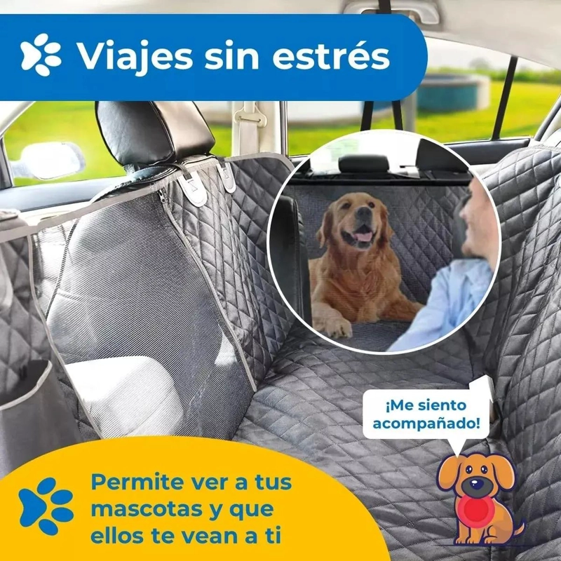 PROTECTOR CUBRE ASIENTO AUTO PARA MASCOTAS - 6