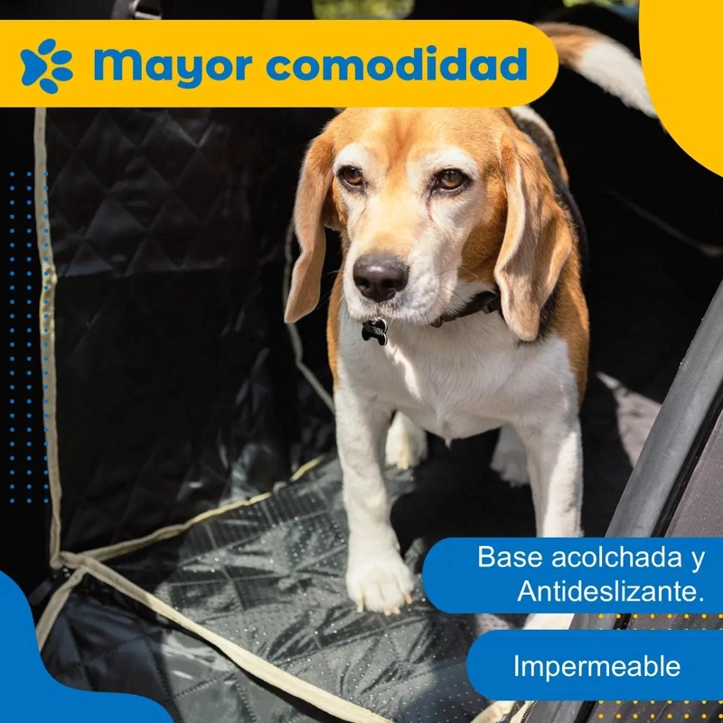 PROTECTOR CUBRE ASIENTO AUTO PARA MASCOTAS - 8