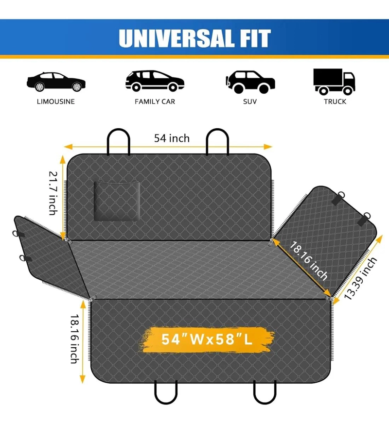 FUNDA PROTECTOR ASIENTO PARA MASCOTAS VIAJAR - 2