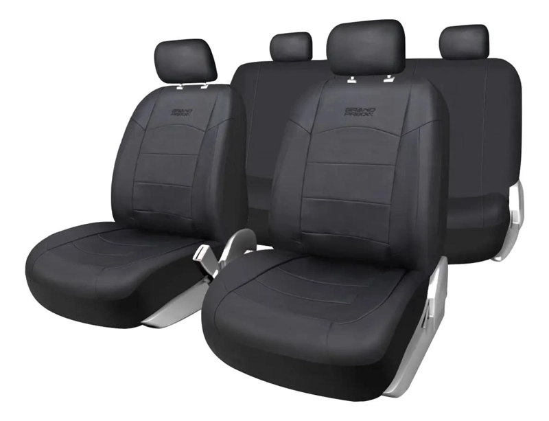 FUNDA CUBRE ASIENTO AUTO UNIVERSAL ECOCUERO - 1