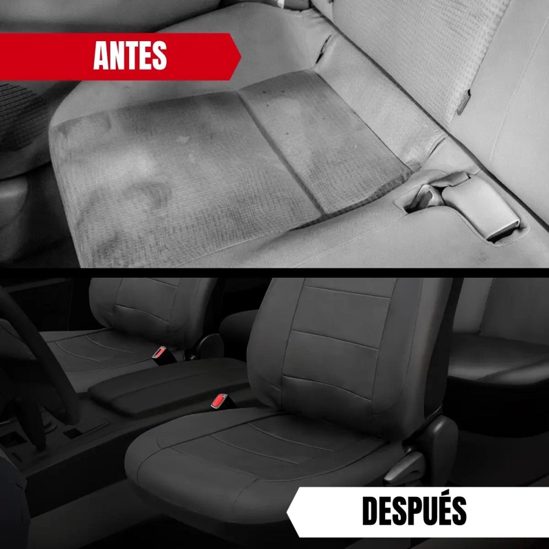 FUNDA CUBRE ASIENTO AUTO UNIVERSAL ECOCUERO - 3