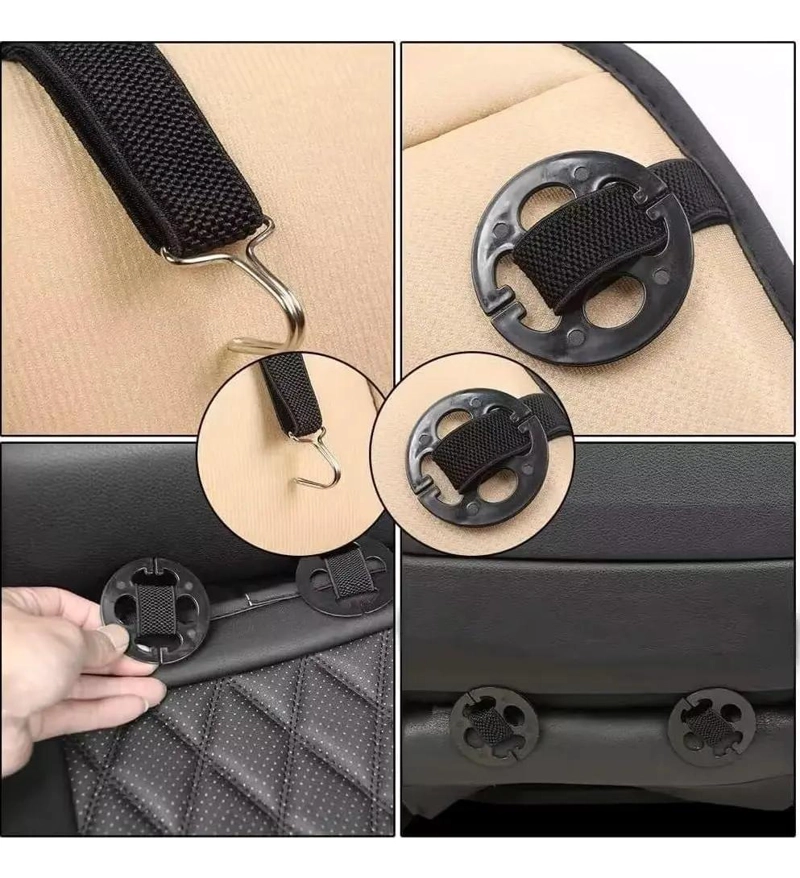 FUNDA CUBRE ASIENTO ECOCUERO SET 5 PZS - 5