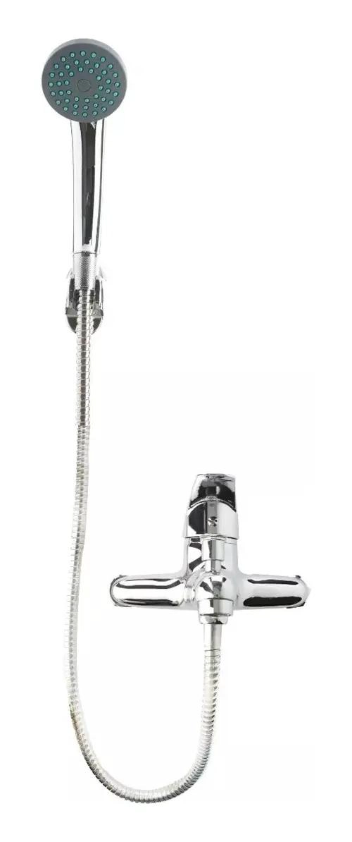 KIT LLAVE MONOMANDO PARA TINA Y DUCHA CROMADA - 4