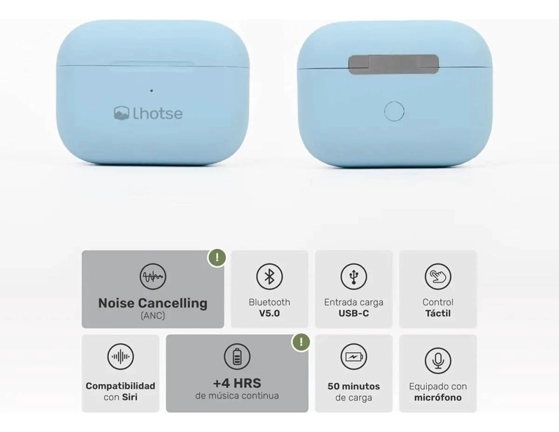 AUDIFONOS INALAMBRICOS CELESTES CON BLUETOOTH - 3