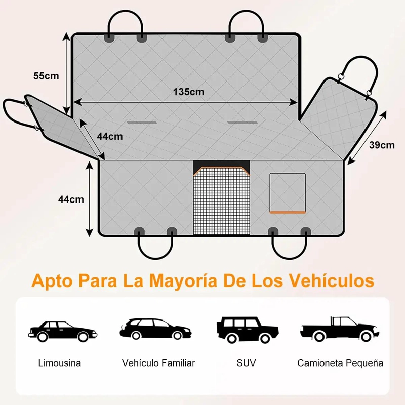 PROTECTOR IMPERMEABLE PARA ASIENTO DE AUTO PARA PERROS - 3