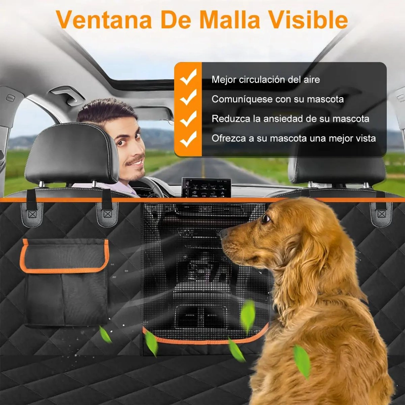 PROTECTOR IMPERMEABLE PARA ASIENTO DE AUTO PARA PERROS - 6
