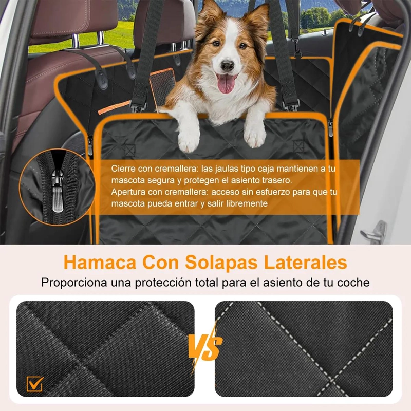 PROTECTOR IMPERMEABLE PARA ASIENTO DE AUTO PARA PERROS - 8