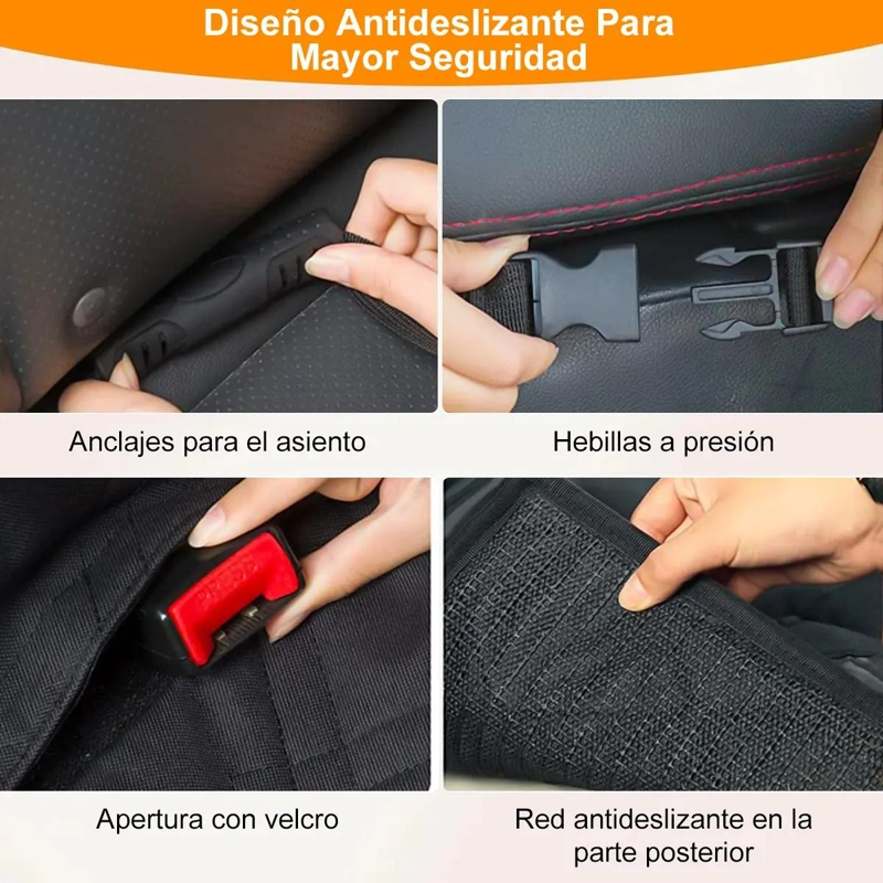 PROTECTOR IMPERMEABLE PARA ASIENTO DE AUTO PARA PERROS - 9