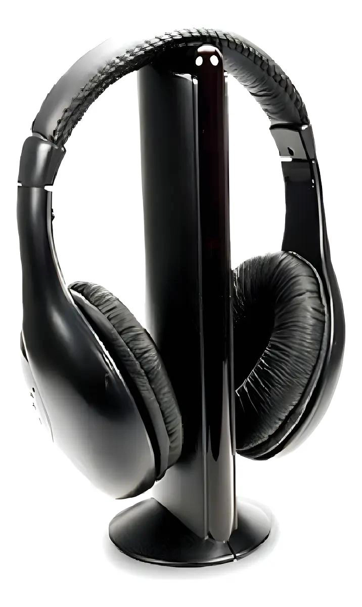 AUDIFONO INALAMBRICO CON RADIO FM COLOR NEGRO - 1