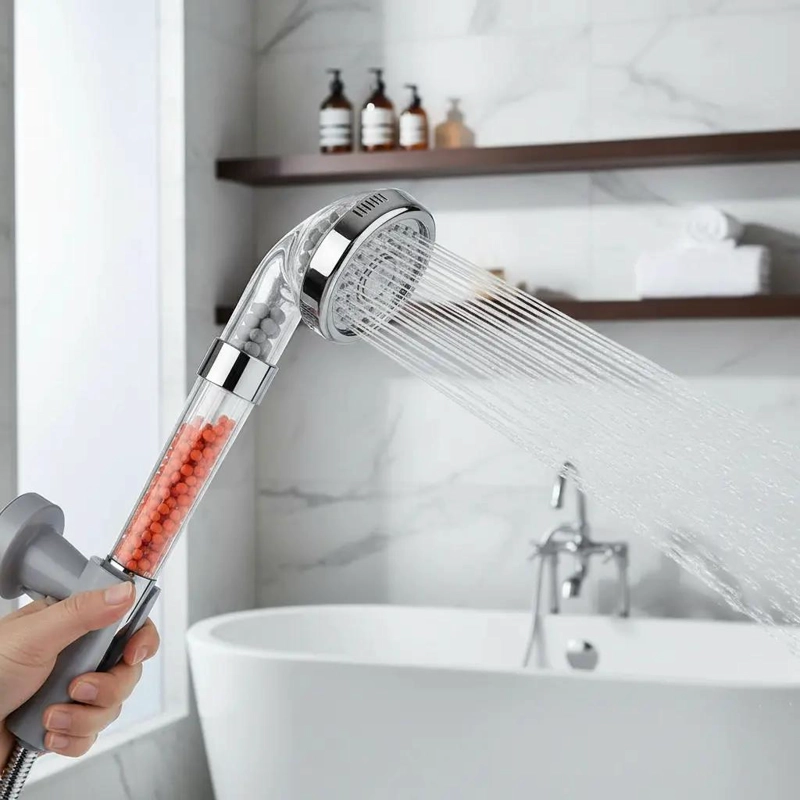 DUCHA SPA CON CABEZAL FILTRADOR Y MANGO - 2