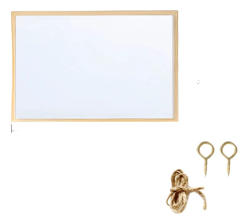 PIZARRA ACRILICA 60X90 CM CON MARCO DE MADERA - 1