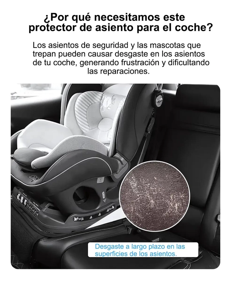 FUNDA ACOLCHADA PARA ASIENTO DE AUTO SUV - 8
