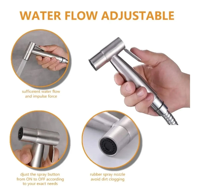 DUCHA BIDET ACERO INOXIDABLE SUS304 PARA BAÑO - 3