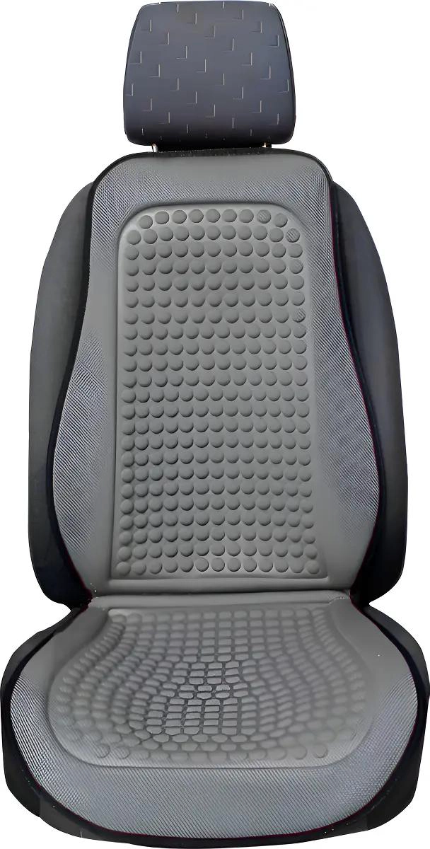 RESPALDO CUBRE ASIENTO GRIS ERGONOMICO CON MASAJE - 2