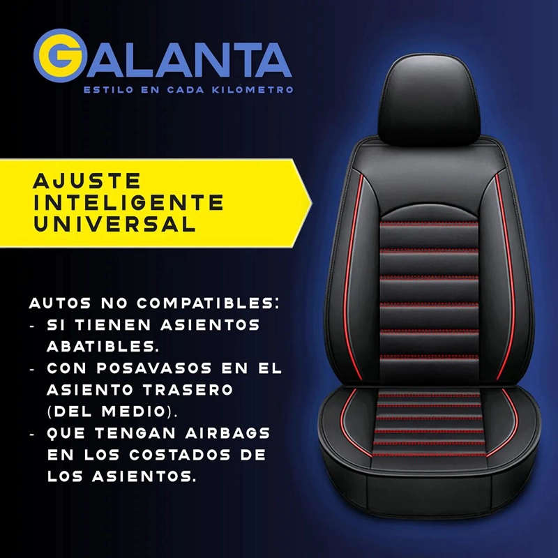 FUNDA CUBRE ASIENTO ECOCUERO SET 11 PIEZAS UNIVERSAL - 2