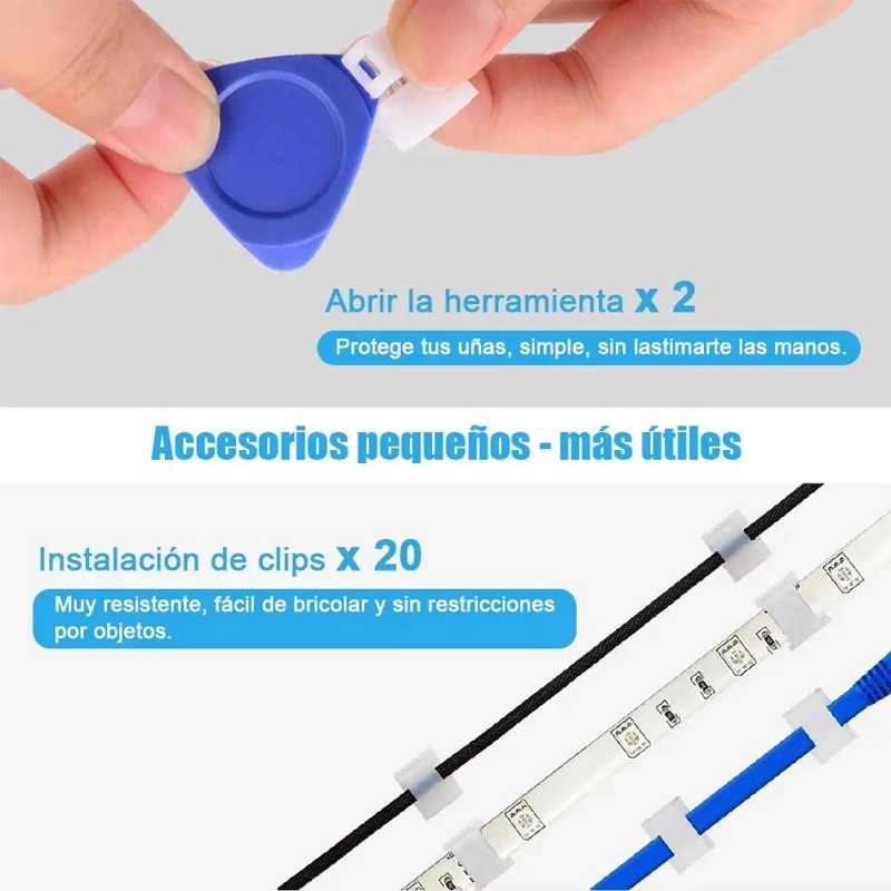 KIT 40 CONECTORES TIRA LUCES LED RGB 4 PINES - 5