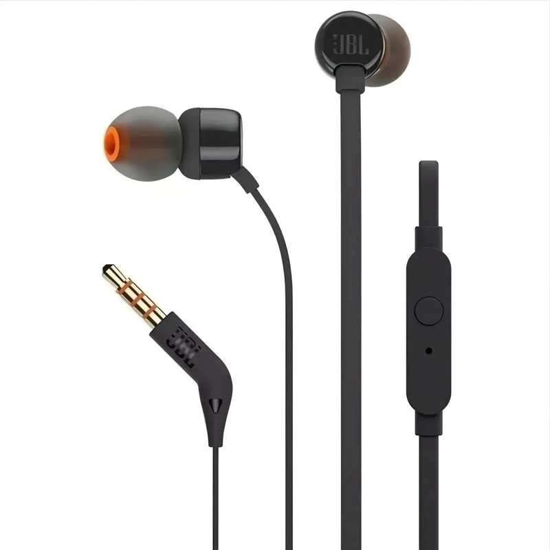AUDIFONOS CON SONIDO PURE BASS 3.5MM COLOR NEGRO - 1