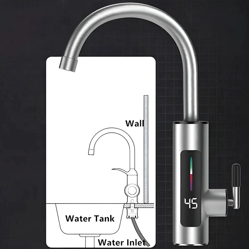 LLAVE GRIFO AGUA CALIENTE ELE CTRICO PARA LAVAPLATOS - 3