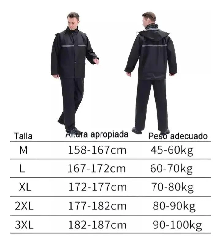 TRAJE DE AGUA IMPERMEABLE PARA MOTOCICLISTA - 3