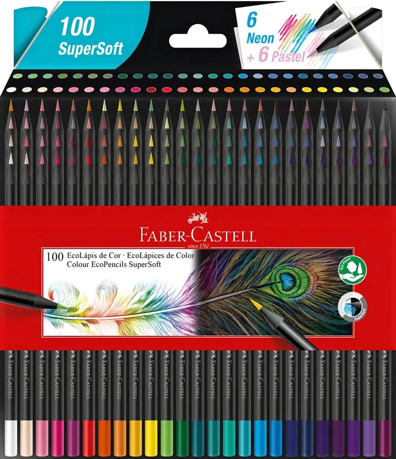 LAPICES DE COLORES SUAVES X 100 UNIDADES - 1