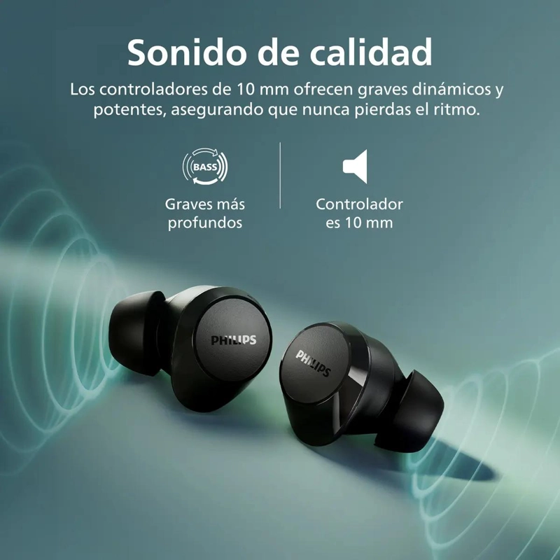 AUDIFONOS BLUETOOTH INALAMBRICOS TWS NEGRO - 2