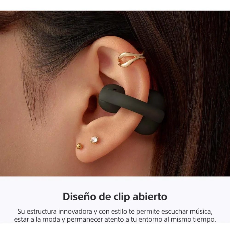 AUDIFONOS INALAMBRICOS LINKBUDS CLIP NEGRO - 2
