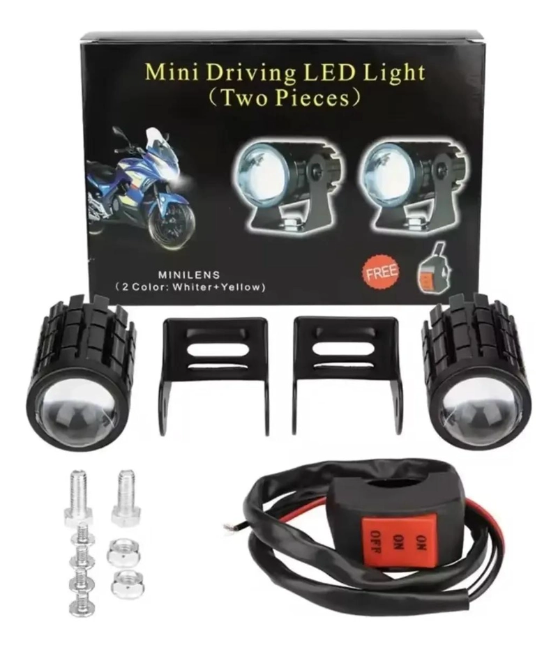NEBLINEROS LED LUPA DUO COLOR 12V CON SWITCH - 2
