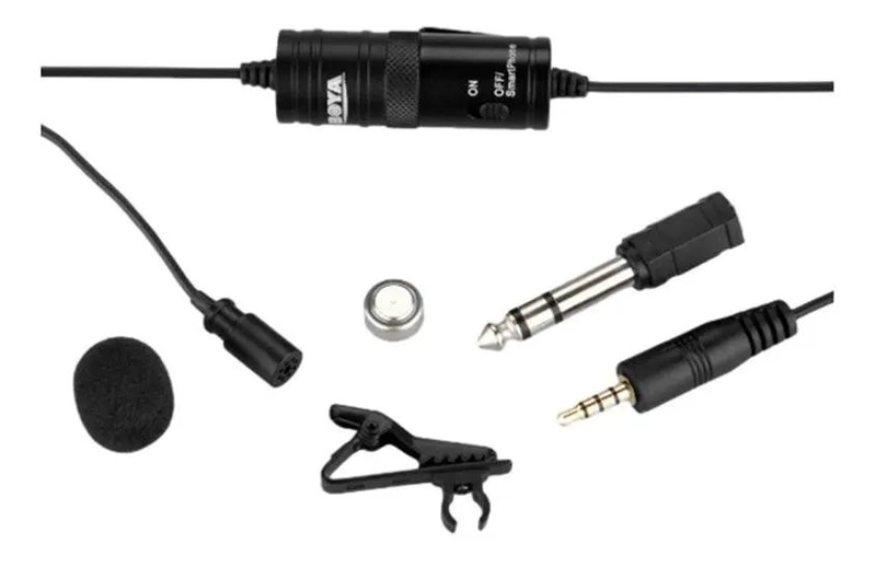 MICROFONO LAVALIER SOLAPA PARA DSLR Y CAMARAS - 4