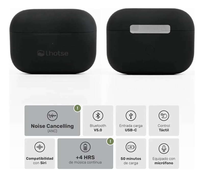 AUDIFONOS INALAMBRICOS PRO CON CANCELACION DE RUIDO - 3