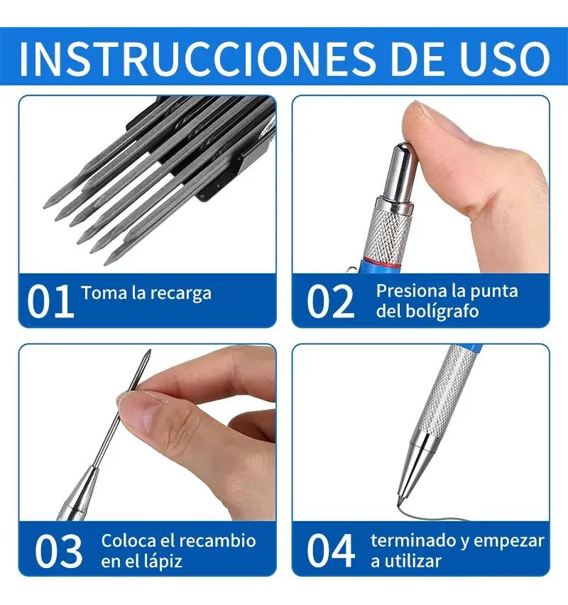 LAPIZ DE SOLDADOR Y MARCADOR MECANICO PARA METALES - 3
