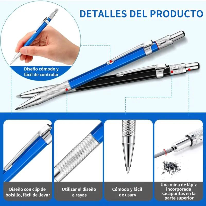 LAPIZ DE SOLDADOR Y MARCADOR MECANICO PARA METALES - 4