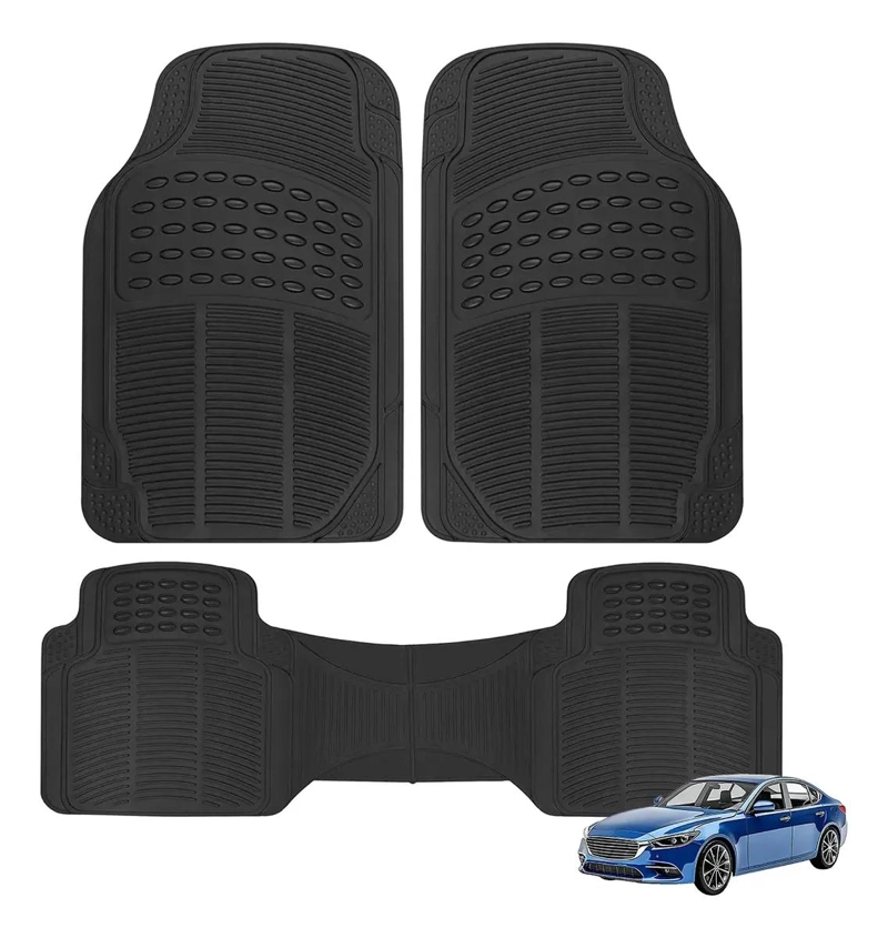 PISOS DE GOMA SET 3 PIEZAS PARA VEHICULOS - 1