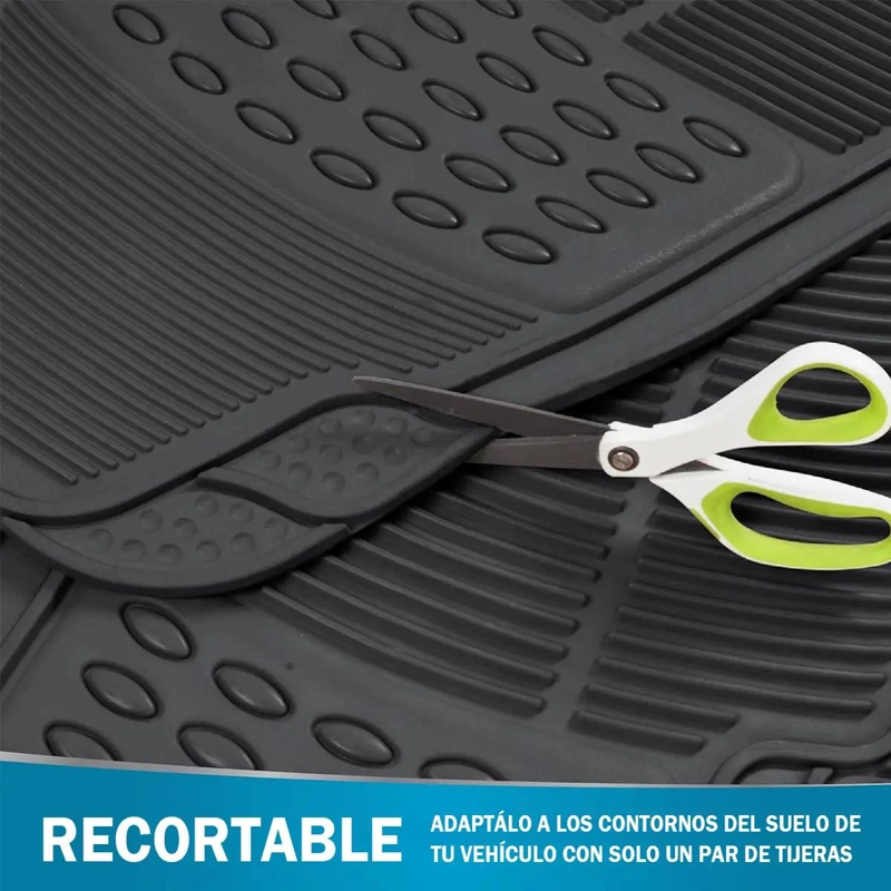 PISOS DE GOMA SET 3 PIEZAS PARA VEHICULOS - 2