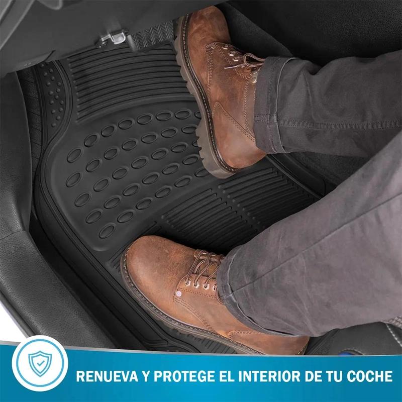 PISOS DE GOMA SET 3 PIEZAS PARA VEHICULOS - 6