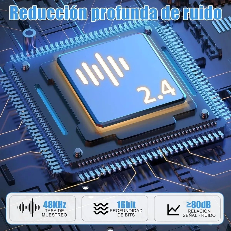 MICROFONO INALAMBRICO DOBLE PARA IPHONE Y ANDROID - 2
