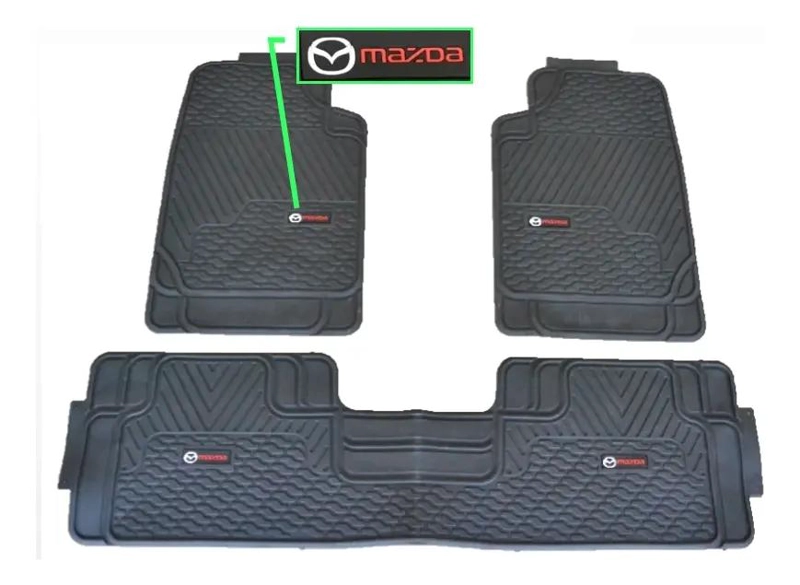 PISOS DE GOMA PARA AUTO, SET COMPLETO - 3