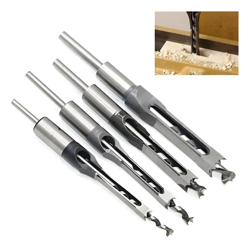 BROCA CUADRADA PARA MADERA Y METAL 4 PCS - 1